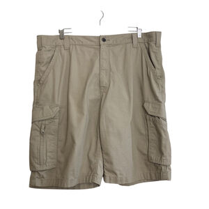 Carhartt Force Shorts Mens 40 x 11 Beige Ripstop Cargo Relaxed Fit Workwear